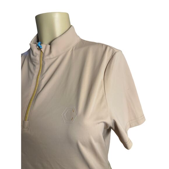 NWT Women XXL Coldstream Equestrian Coldingham Short Slv Base Layer Warm Taupe - Picture 3 of 7